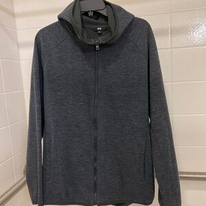 Man grey hooded Jacket size L